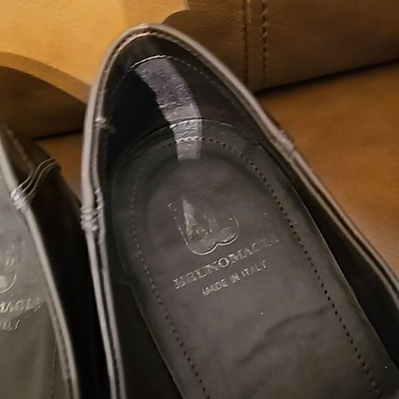 BRUNO MAGLI Smoke Gray Leather Horsebit Loafers - Size 13‎ main image 6